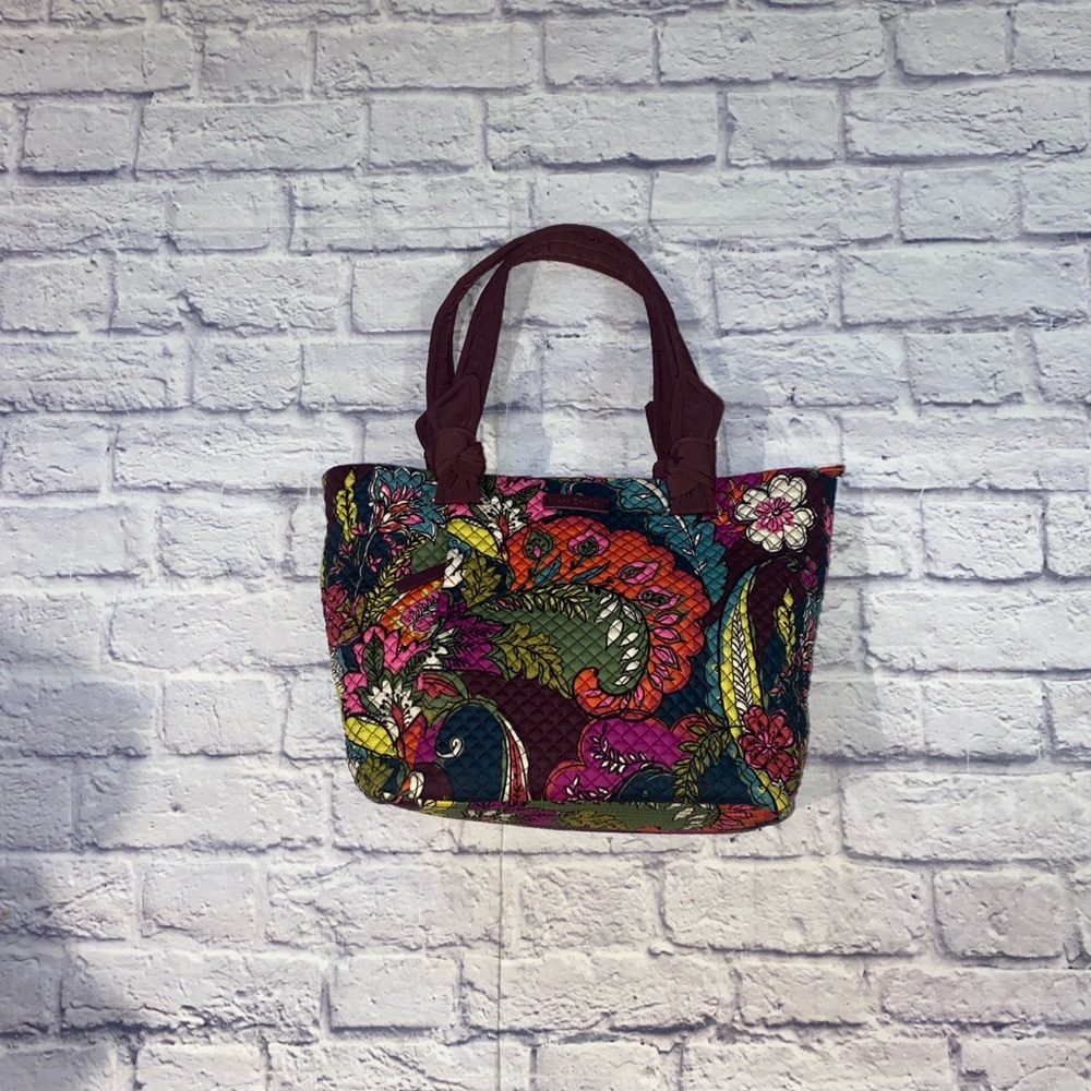 Vera Bradley Hadley East West Tote in Autumn Leaves Pattern - Picture 2 of 9